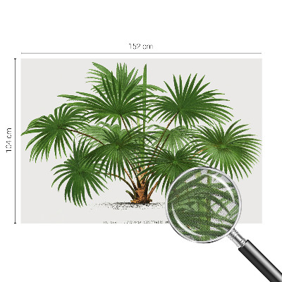 Children's wall mural with an exotic pattern