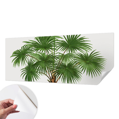 Children's wall mural with an exotic pattern