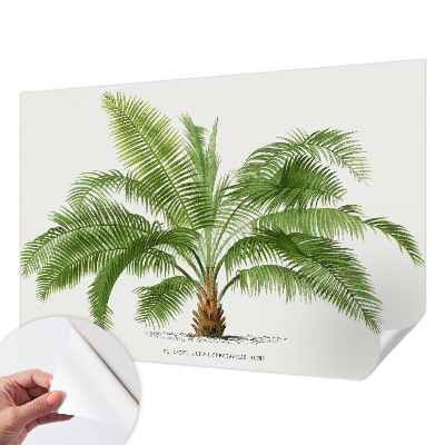 Baby room wall mural Shiny palm tree