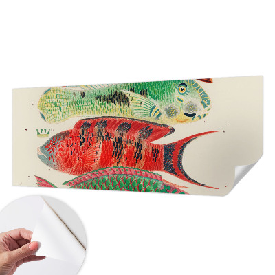 Peel and stick wall mural Exotic fish