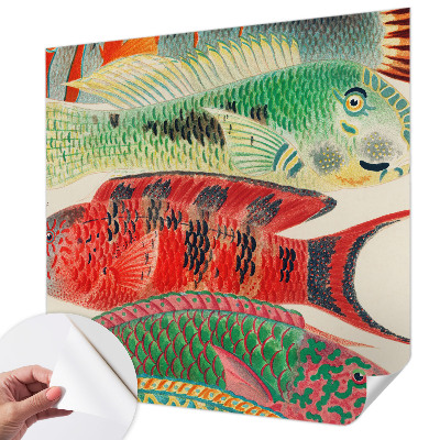 Peel and stick wall mural Exotic fish