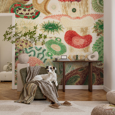 Peel and stick wallpaper mural Organic shapes