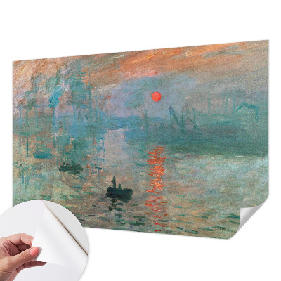 Self-adhesive photo wallpaper with a port landscape motif