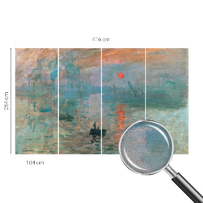 Self-adhesive photo wallpaper with a port landscape motif