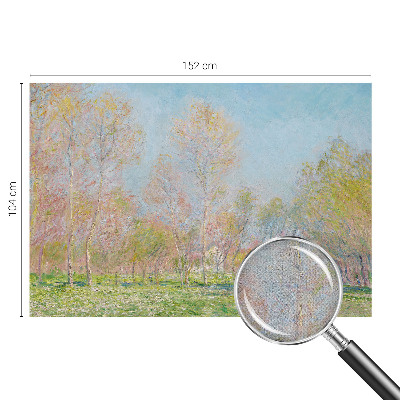 Stick-on wall mural with a spring park design