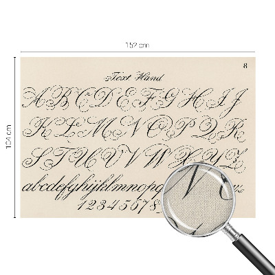 Peel and stick wall mural for living room with calligraphic writing