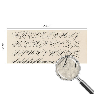 Peel and stick wall mural for living room Calligraphic writing