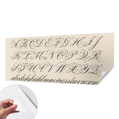 Peel and stick wall mural for living room Calligraphic writing