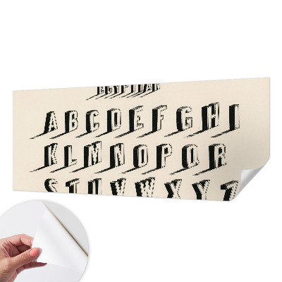 Peel and stick wall mural for kids' room with a vintage aesthetic