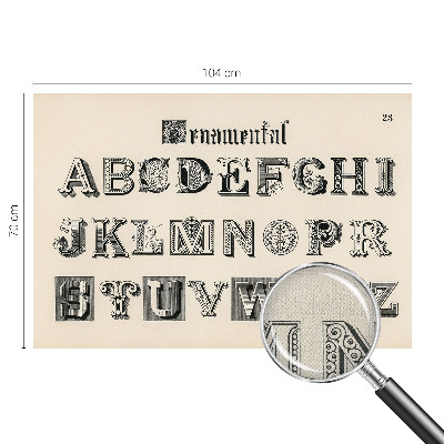 3D wall mural Decorative letters