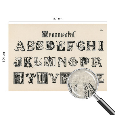 3D wall mural Decorative letters