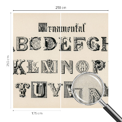 3D wall mural Decorative letters