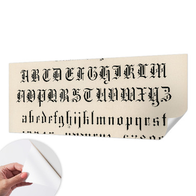 3D photo wallpaper mural Gothic letters