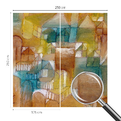 Nursery wall mural Geometric structures