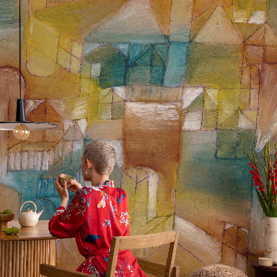 Nursery wall mural Geometric structures