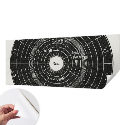 Baby room wall mural Cosmic diagram