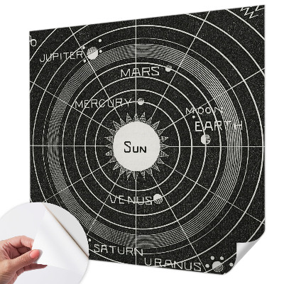 Baby room wall mural Cosmic diagram