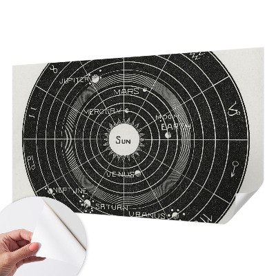 Baby room wall mural Cosmic diagram