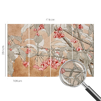 Peel and stick wall mural Floral harmony