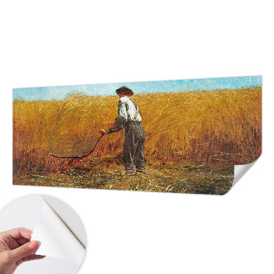 Peel and stick wall mural for bedroom with a 'Harvest in the Sun' design