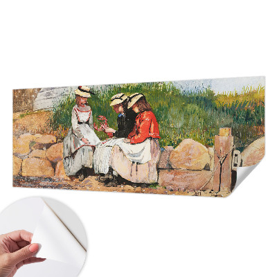 3D wall mural with a summer vacation motif