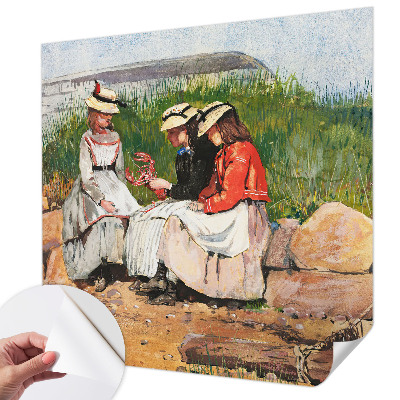 3D wall mural with a summer vacation motif