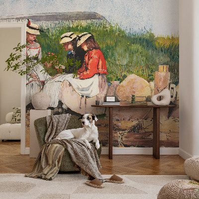 3D wall mural Summer vacation