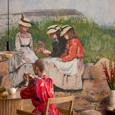 3D wall mural Summer vacation