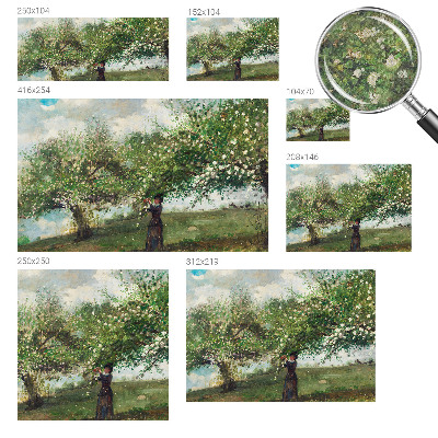 3D photo wallpaper mural Spring scene