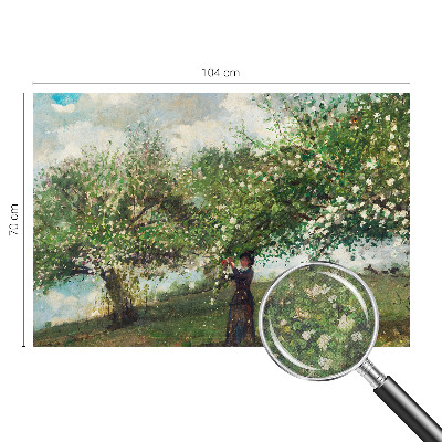3D photo wallpaper mural with a spring scene