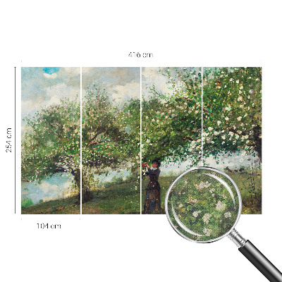 3D photo wallpaper mural Spring scene