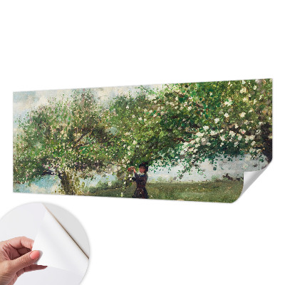 3D photo wallpaper mural with a spring scene