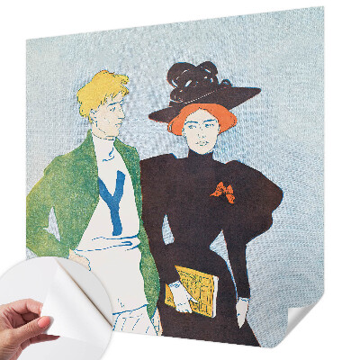 Peel and stick wallpaper mural Retro style