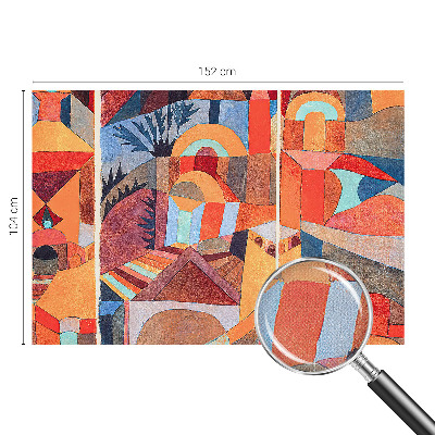 Self-adhesive photo wallpaper with a colorful mosaic design