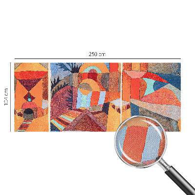 Self-adhesive photo wallpaper with a colorful mosaic design