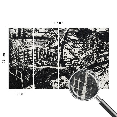 Self-adhesive wall mural Architectural landscape