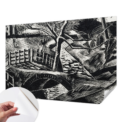 Self-adhesive wall mural Architectural landscape