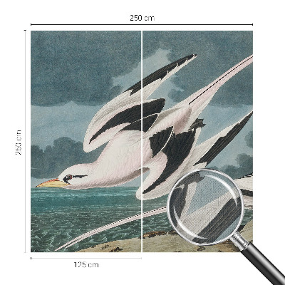 Removable wall mural wallpaper Birds by the sea