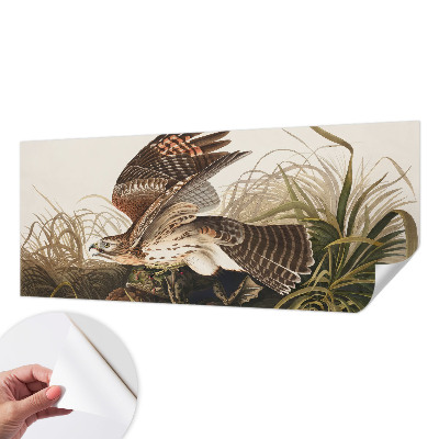 Peel and stick wall mural for living room featuring the Winged Beauty design