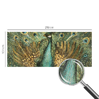 3D photo wallpaper mural Majestic peacock
