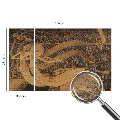 Nursery wall mural Surrealistic characters