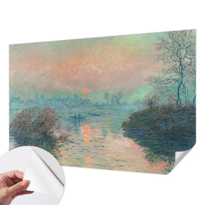 Children's wall mural with an atmospheric twilight scene