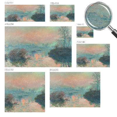 Children's wall mural with an atmospheric twilight scene