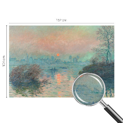 Children's wall mural with an atmospheric twilight scene