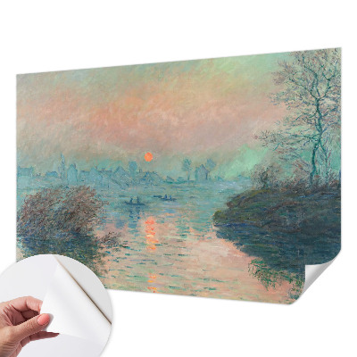Children's wall mural with an atmospheric twilight scene