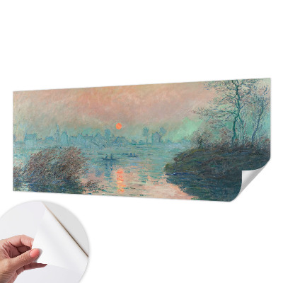 Children's wall mural with an atmospheric twilight scene
