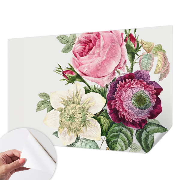 Peel and stick wallpaper mural Flower bouquet