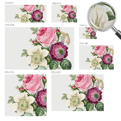 Peel and stick wallpaper mural Flower bouquet