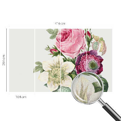 Peel and stick wallpaper mural Flower bouquet
