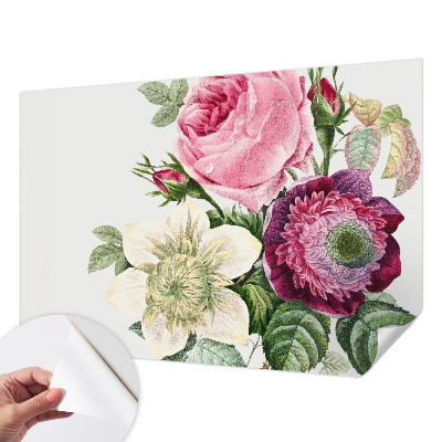 Peel and stick wallpaper mural Flower bouquet